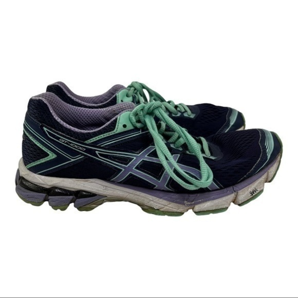 ASICS Women Running Shoes Blue Gel Size 7 - Picture 3 of 8